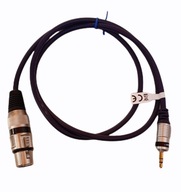 Prepojovací kábel, XLR zásuvka/3,5 stereo zástrčka, 5 m