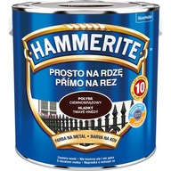 Farba na hrdzu Hammerite Tmavohnedý lesk 2,5L