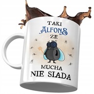 Hrnček pre Alfonsa Taký Alfons moc nesedí, s potlačou a fotkou