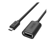 UNITEK Y-C438GBK OTG kábel USB 2.0 AF - microUSB