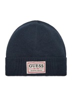 ČIAPKA GUESS BEANIE - PÁNSKA NÁMORNÍCKA MODRÁ ČIAPKA L