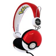 OTL Pokemon Pokeball káblové slúchadlá pre deti (červené)