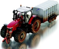 SIKU 8608 Massey Ferguson s prívesom + 2 kravy 1:32