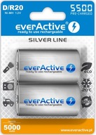 Nabíjateľné batérie D / R20 everActive Ni-MH Ni-MH 5500 m