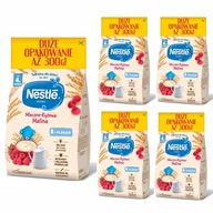 NESTLE Mliečno-ryžová kaša Malinová 4 mesiace 5x 300g