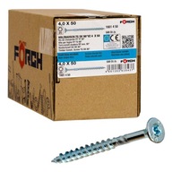 Skrutky do dreva 4x50mm FORCH TORX T20 500ks.