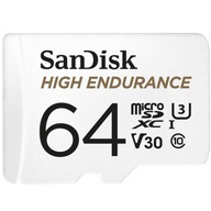 High Endurance microSDXC 64GB V30 s adaptérom (reg