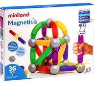 MINILAND MAGNETICKÉ BLOKY VZDELÁVACÍ SET 36 PRVKOV 3L+