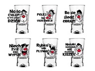 Sada pohárov na vodku humor toast 25ml 6ks