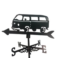 Iron Weathervane Backyard Rooftop Garden Farm Metal Bus