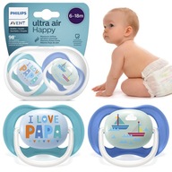 Philips Avent Symetrický cumlík Ultra Air 6+ 2 balenie SCF080/03