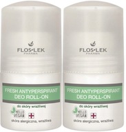 2 x Flos NEALKOHOLICKÝ ANTIPERSPIRANT PRE CITLIVÚ POKOŽKU Nepríjemný zápach