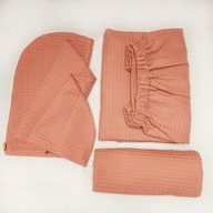 Pareo set, uterák, saunový turban Peach L