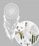 ZÁCLONA DREAMCATCHER, HOTOVÁ ČIPKA, 110 cm, MACRAME NA OKNO