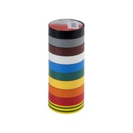 PVC IZOLAČNÁ PÁSKA S=19mm L=20mb MULTICOLOR 10 ks. 3M