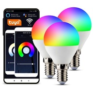 3x Smart RGB E14 5,5W WIFI TUYA LED žiarovka