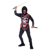 Kostým Black Ninja Ninjago Warrior Halloween 10-12 rokov 140-152 cm