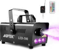 AGPTEK Generátor hmlového dymu 500W 3x LED diaľkové ovládanie G52