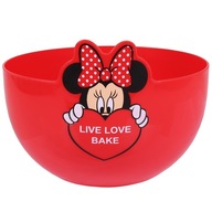 Červená plastová miska Minnie Mouse DISNEY