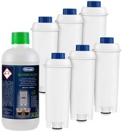 6 VODNÝCH FILTROV pre DeLonghi ODVÁPŇOVAČ 500ml SET