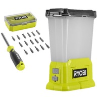 TORCH LED CAMPING LAMP 850 Lm RYOBI RLL18 + Sada skrutkovacích bitov