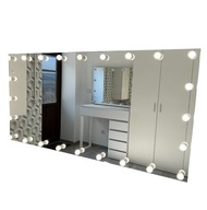 MIRROR SILVER 4 200x100 hollywood make-up