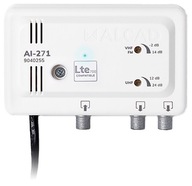 DVB-T2 FM anténny zosilňovač 2x TV splitter 24dB zisk LTE 700 filter