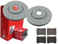 BREMBO PREDNÉ DISKY, DESTIČKY, MERCEDES CLK C209 330MM