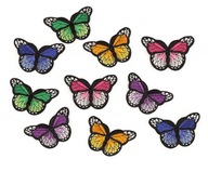 Nažehľovacia termonáplasť Butterfly Applique Patch 10ks 4,3x2,9cm MIX /2803