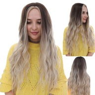 Syntetická parochňa tmavá blond/svetlo blond ombre