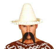 MEXICKÉ PRÍRODNÉ BÉŽOVÉ SOMBRERO 33 CM