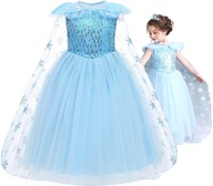 KOSTÝM OUTFIT ELSA ELSA FROZEN 2 KARNEVALOVÝ PLES 128/134