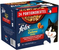 Felix mokré krmivo pre mačky v želé, mix mäsových príchutí 24 x 85g