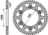 PBR ZADNÉ OZNAČENIE 289 43 C45 HONDA CR /CRF 83-17 (REŤAZ 520) (JTR210.43)