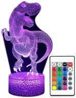 3D USB LED LAMPA DINOSAUR T-REX LAMPA + DIAĽK