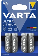 4x LÍTIOVÁ BATÉRIA VARTA PROFESSIONAL AA LR6