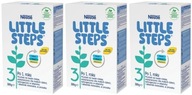 3x Nestlé LITTLE STEPS 3 next milk 500g