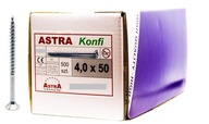 KONFIRMAT ASTRA KONFI nábytkové skrutky 4x50 mm, TX20 - 500 ks