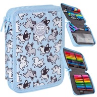 SCHOOL PENCASE 2 KOMOROVÝ BLUE DOGS COOLPACK