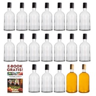 20x Sklenená fľaša 500 ml + uzáver na BIMBER VODKA LIQUEURS VÍNNY LIKÉR