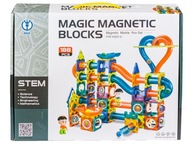 Magnetické BLOKY HRAČKA s guľôčkovou dráhou PRE DIEŤA