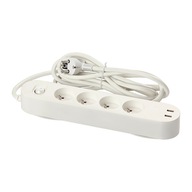 IKEA KOPPLA Predlžovací kábel 4 zásuvky/2 USB porty