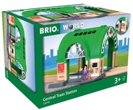 BRIO WORLD VLAK VEĽKÁ HLAVNÁ STANICA SO ZVUKOM AUTOMATU NA LÍSTKY 33649