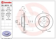 BREMBO 09.A919.10 Brzdový kotúč