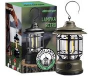 RETRO KEMPINGOVÁ LAMPA POD STAN IPX4 COB TORCH