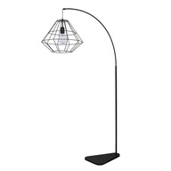 DIAMANTOVÁ ČIERNA STOJNÁ LAMPA 1 PANEL