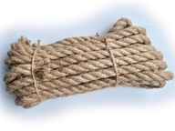 Točené plachtárske jutové lano, šnúra 18mm, 20m