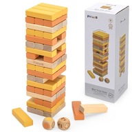 DREVENÁ VEŽA PUZZLE HRA POLARB VIGA STAVEBNÉ BLOKY 3D PUZZLE