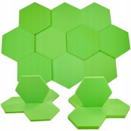Zelené dekoratívne akustické peny na steny