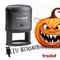 Halloweenska pečiatka 44055 Trodat Oval + dizajn ZDARMA